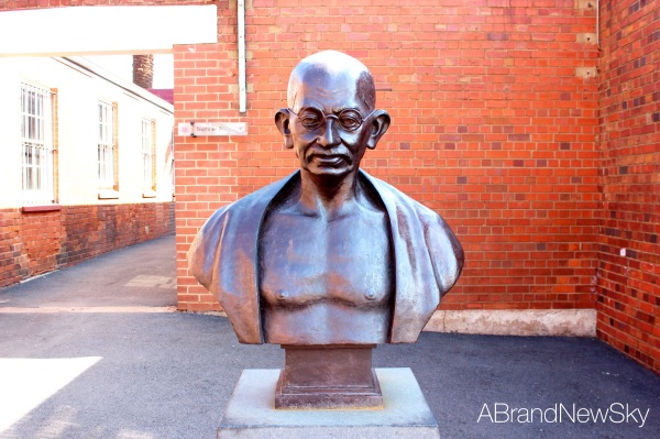 The time Ghandi served on the hill is well remembered during the visit of Section 4
